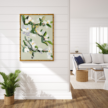 Load image into Gallery viewer, Antiquity, Modern Botanical Print with Gold Bamboo Frame