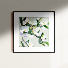 Load image into Gallery viewer, Framed Antiquity botanical art print by Hilly Holmes displayed in a traditional interior with gold frame
