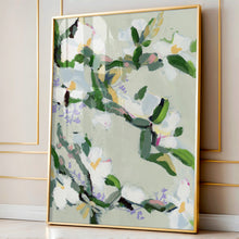Load image into Gallery viewer, Framed Antiquity botanical art print by Hilly Holmes displayed in a traditional interior with gold frame