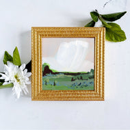 Berkshires Landscape, mini-painting on board