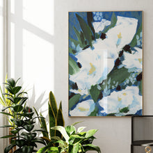 Load image into Gallery viewer, Boho Blue Floral, Fine Art Print