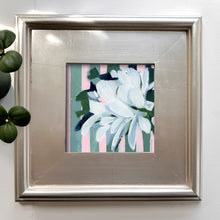 Load image into Gallery viewer, Charleston Floral with Pink ang Green Stripes, Original Painting