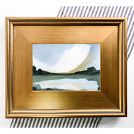 Crescent Cloud, Original Painting on Board