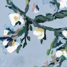Load image into Gallery viewer, Close-up detail of Flora Babylonica artwork showing expressive brushwork, flowering branches, and layered botanical forms