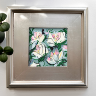 Greyson Floral, Original Painting on Canvas Board