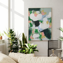 Load image into Gallery viewer, June botanical wall art by Hilly Holmes styled in a bright contemporary interior