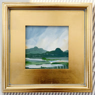 Mount Tom, Landscape, Original Painting on Canvas Board