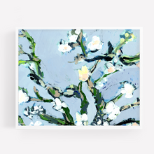 Load image into Gallery viewer, Contemporary Floral Art Print- Horizontal- framed 