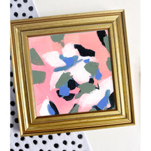 Load image into Gallery viewer, Pink Study original abstract floral painting by Hilly Holmes featuring white blossoms and expressive brushwork against a soft pink background
