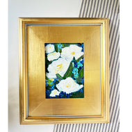 Royal Floral in Blues, Painting on Board
