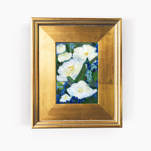Load image into Gallery viewer, Royal Floral in Blues, Painting on Board