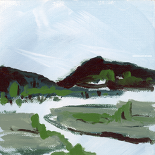 Load image into Gallery viewer, Salt Marsh Abstraction, Original Painting on Canvas Board