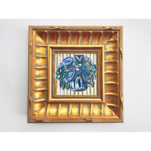 Load image into Gallery viewer, Small square abstract floral bright color painting