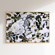 White Floral in Sunlight, Fine Art Print