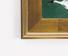 Load image into Gallery viewer, Single Crane in Flight, Deep Green